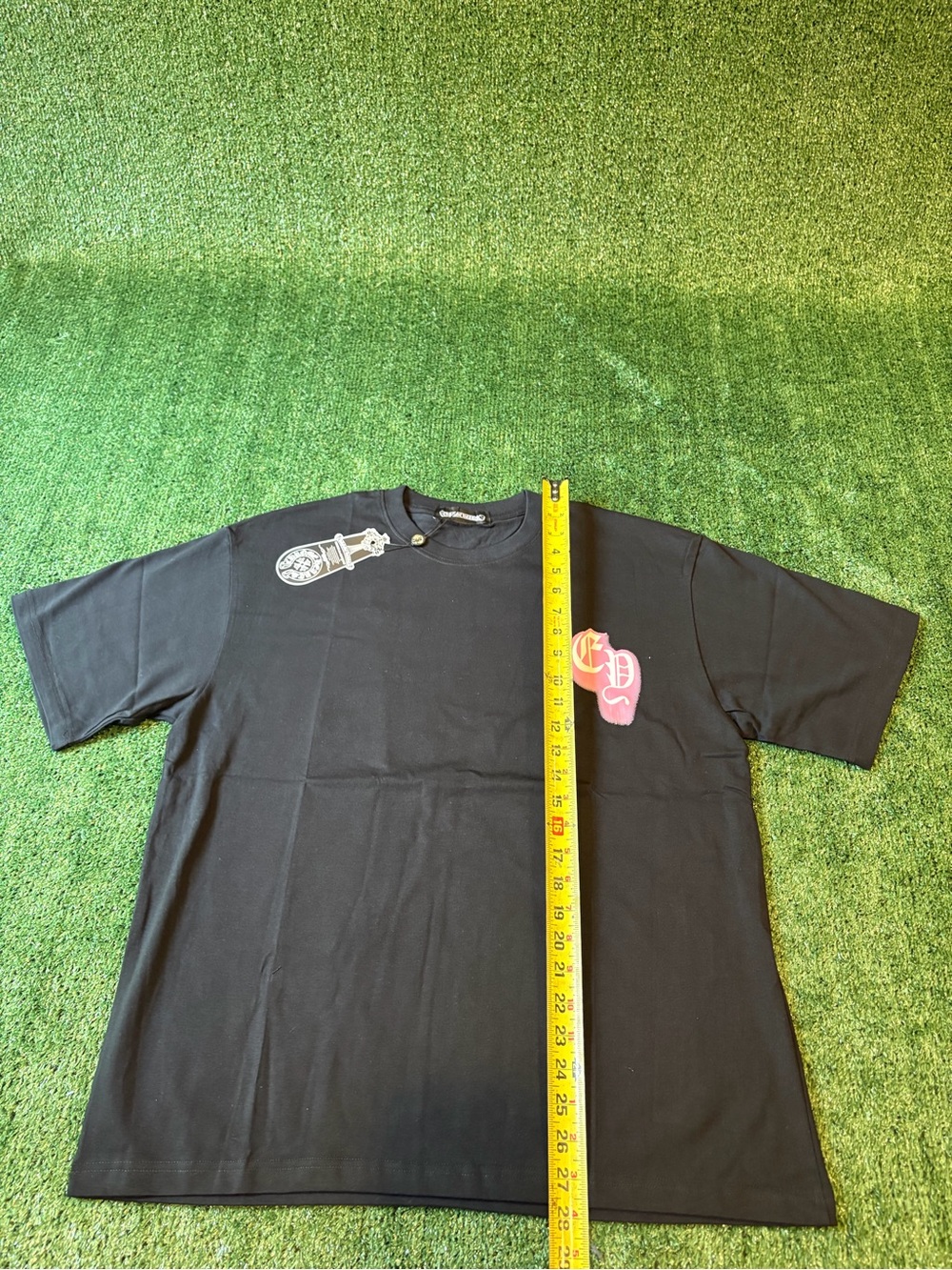 Chrome Hearts Black T‑Shirt with White Logo Tag - Picture 6 of 7